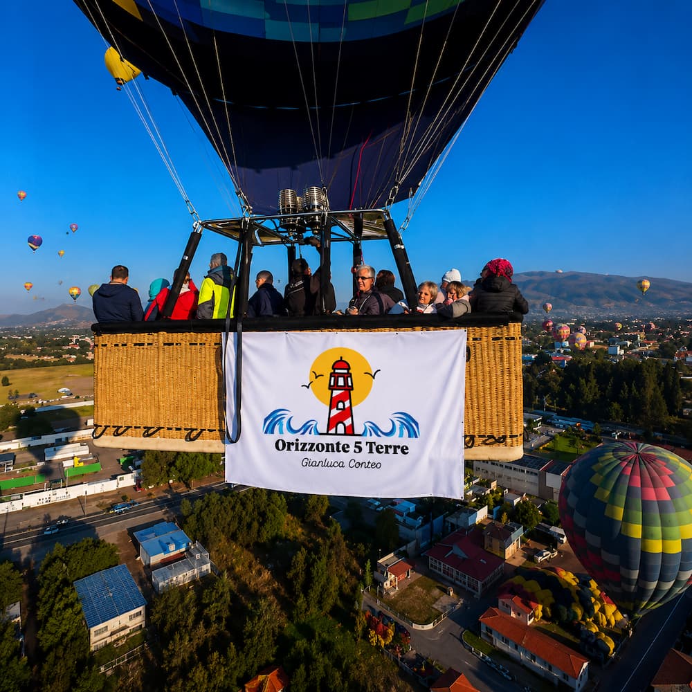 Orizzonte 5 Terre - Esperienze in volo in Liguria - Mongolfiera Tour