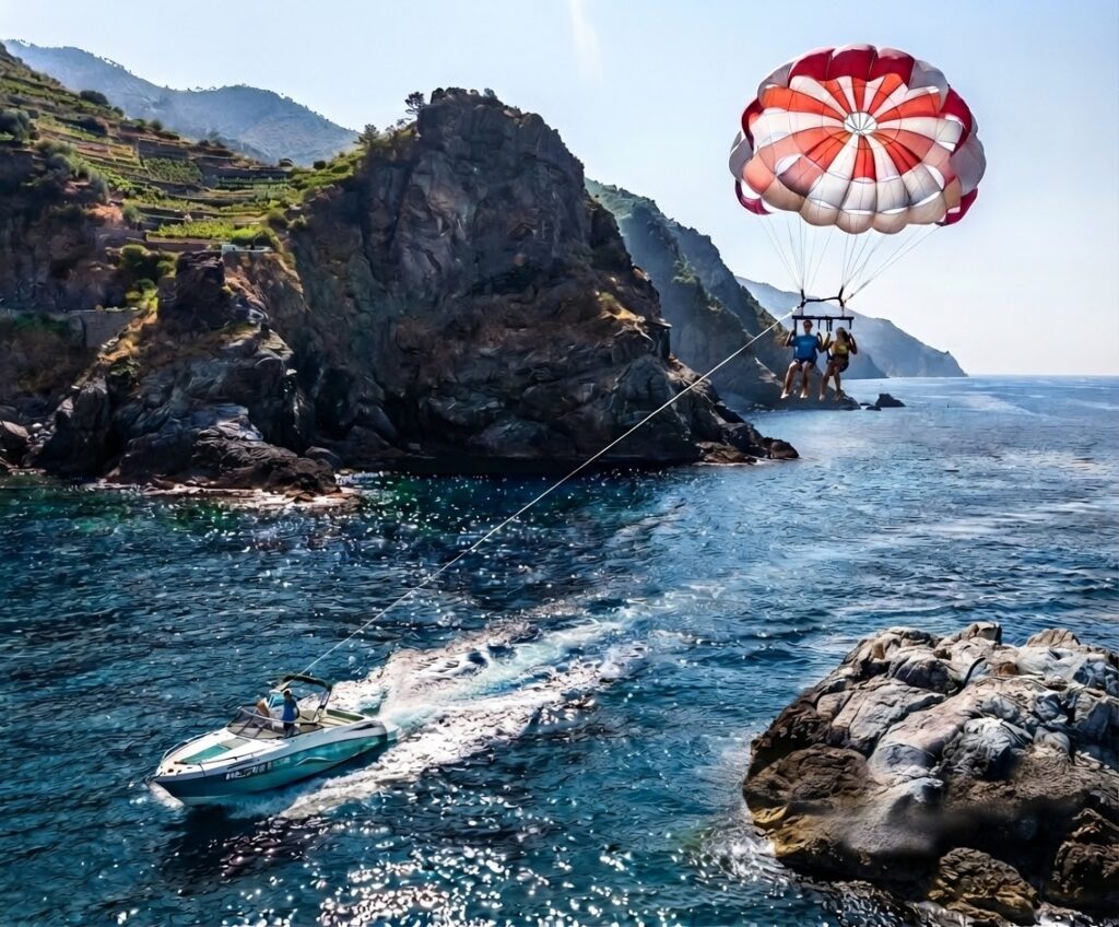 Orizzonte 5 Terre - Esperienze in volo in Liguria - Parasailing